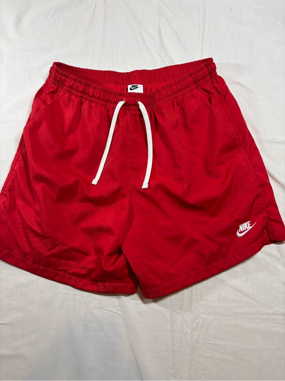 Nike Men’s Red Athletic Drawstring Shorts